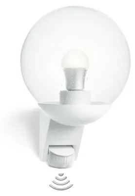 Produktbild von STEINEL L 585 S WS, Wandbeleuchtung für den Außenbereich, Weiß, Glas, Kunststoff, IP44, Garten, II