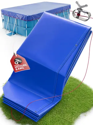 Image de Bâche de protection pour piscine, rectangulaire, 300 x 200 cm