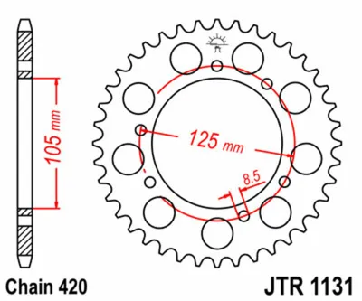 Obrázek produktu pro JT Sprocket 52T 420 JTR1131.52
