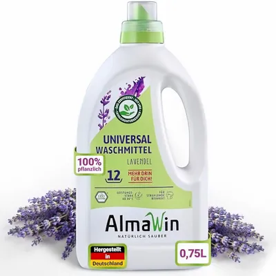 Produktbild von AlmaWin Universal Waschmittel - Flüssig 750ml - 6er [750ml]