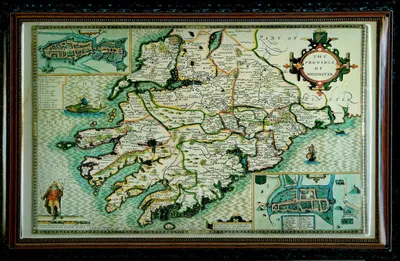 Produktbild von Blechschild Nostalgieschild Province of Mounster Schild Ireland Landkarte Irland