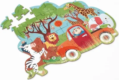 Produktbild von Konturpuzzle Safari 30 Teile