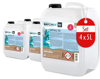 Produktbild von 4x5 L BAYCINEX® Metall-Ex Reinigungsmittel für Kalk- und Metallablagerungen im praktischen Kanister