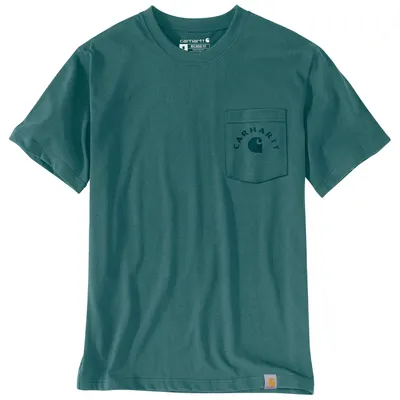 Produktbild von Carhartt Irvine Relaxed Work T-Shirt 107317, Farbe:Transformative Teal, Größe:XL