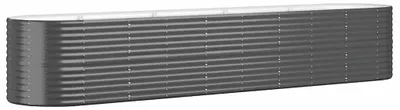 Obrázok produktu pre vidaXL Zvýšená posteľ Pozinkovaná oceľ 368x80x68 cm Antracit