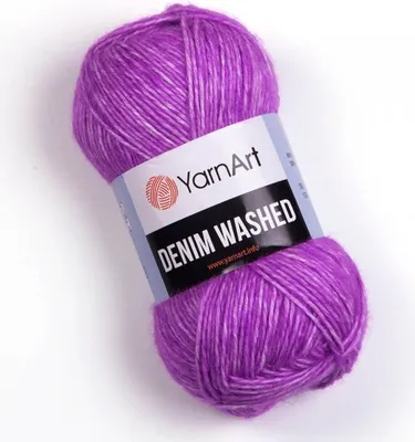 Produktbild von Yarn Art Denim Washed 904 Lilac Strickgarn