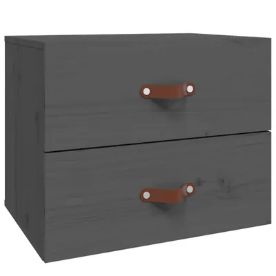 Produktbild von Wand-Nachttisch Grau 50x36x40 cm