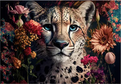 Produktbild von Vlies Fototapete Tiger Dschungel Natur (368x254 cm - inkl. Kleister) Wohnzimmer Schlafzimmer Modern Vliestapete Tapete Wandtapete