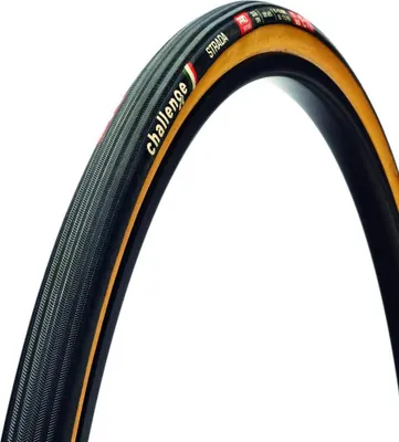 Produktbild von Challenge Road-Reifen Strada Pro Handmade Tubular 25-622 Schwarz/braun - schn...