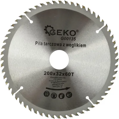 Immagine prodotto di Geko G00135 Tct - - Lama per sega circolare per legno (200 x 32 x 60 T, 12 pezzi)