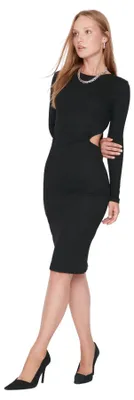 Produktbild von Trendyol Damen Figurbetont Bodycon Asymmetrischer Kragen Gestrickt Große Größen