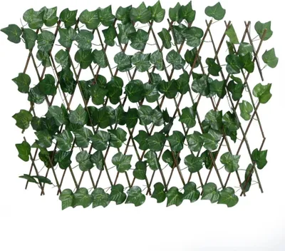 Produktbild von vidaXL Rankgitter mit Künstlichem Weinlaub Erweiterbar Grün 190x60 cm