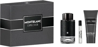 Produktbild von Mont Blanc Explorer Set Eau de Parfum, 100 ml + Eau de Parfum Miniatur, 7,5 ml + Duschgel, 100 ml