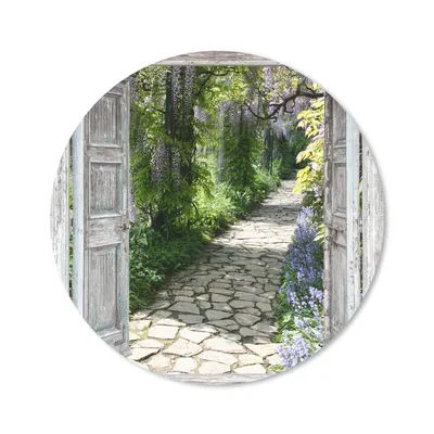 Produktbild von MuchoWow® Mauspad Mousepad Aussicht - Wald - Steine - Frühling 20x20 cm - Mousepads - Maus Mat - Pad - Mausunterlage - Schreibtischmatte