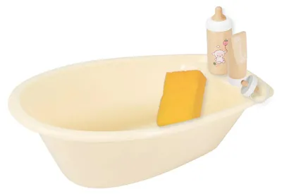 Produktbild von Puppen Badewanne mit Zubehör beige, 41x23x13 cm, Heless