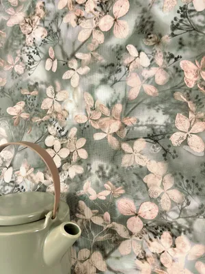 Produktbild von NEWROOM Tapete Grün Vliestapete Blätter - Mustertapete Floral Rose  Blumen Zweige Blumentapete Vintage Blüten