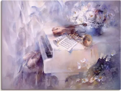 Produktbild von ARTland Leinwandbild Wie ein Lied Größe: 120x90 cm
