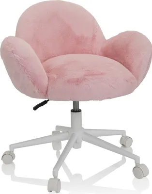 Produktbild von hjh OFFICE Kinderdrehstuhl KID TEDDY Schreibtischstuhl für Kinder höhenverstellbar mit Armlehnen Stoff
