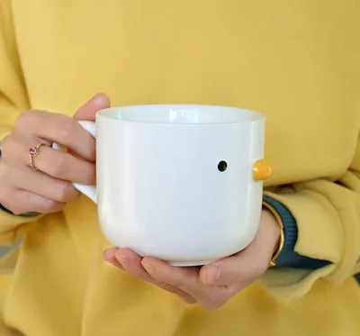 Immagine prodotto di Tazza da caffè creativa, ideale per un cappuccino, 650 ml, un regalo perfetto per gli amanti del caffè, un gioiellino in Vetroceramica dall'estetica raffinata e di alta qualità