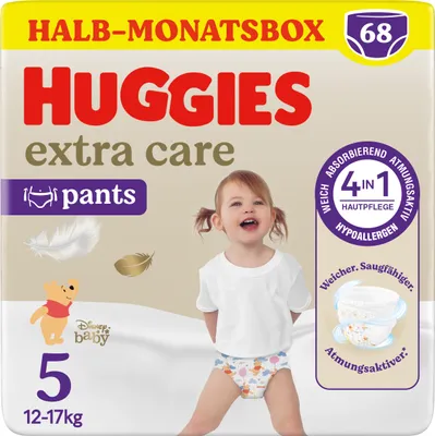 Produktbild von Huggies Extra Care Pants Disney-Design Größe 5, 68 Windelhöschen (2x34)