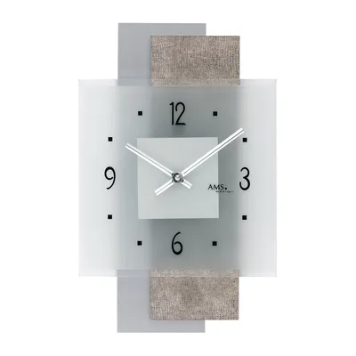 Obrázek produktu pro Nástěnné hodiny moderní 22 x 36 x 5 cm - AMS Model: 9443