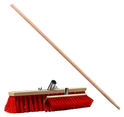 Produktbild von Straßenbesen Saalbesen Besen, Industriebesen Kehrbesen, Holzbesen Kehrbesen Werkstattbesen, Industriebesen, Terassenbesen Haarbesen, wählbare Breiten, mit oder ohne Stiel (40cm mit 150cm Stiel)