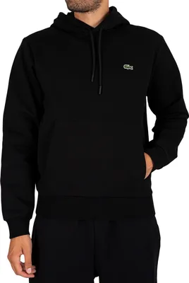 Produktbild von Lacoste Logo Pullover Hoodie, Schwarz XS