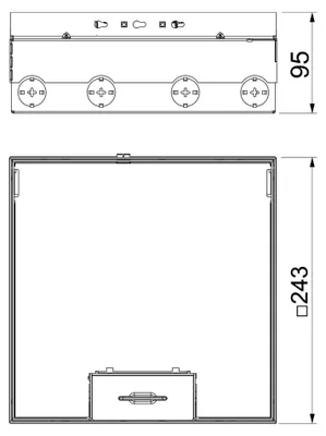 Imagen del producto de OBO Bettermann - Sistema completo de tanque de suelo, 2 unidades, para enchufe VDE UDHO (7427300)
