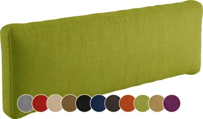 Produktbild von sunnypillow Palettenkissen Outdoor, wasserdicht, UV-lichtecht - Rückenkissen 120x40x20cm - Palettenauflage für Palettensofa für Haus und Garten - Palettenpolster für Palettenmöbel - Kissen Grün