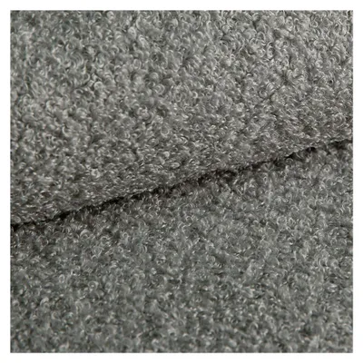 Produktbild von Polsterstoff Meterware ZENDAUR (100x142cm) – Bezugsstoff & Polsterstoff für Möbel: Bouclé Stoff - Plüschstoff für Sitzbänke, Stühle, Sofas & DIY - Robust & Weich (Grau)