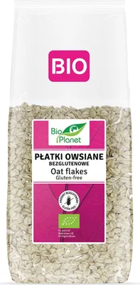 PŁATKI OWSIANE BEZGLUTENOWE BIO 600 g - BIO PLANET