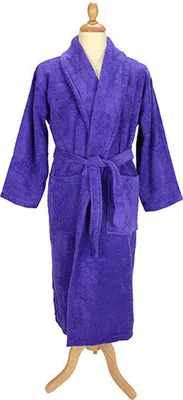 Produktbild von A&R 025.50 | Herren Bademantel mit Schalkragen /   - Farbe: Purple - Größe: S/M