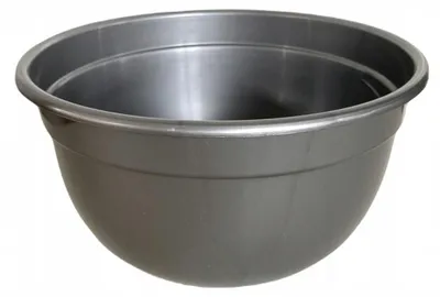 Produktbild von Tomplastik MISKA1 Übertopf silberfarben 15,5 cm