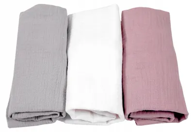 Produktbild von BabyLux Musselin Spannbettlaken mit Gummizug für Kinderwagen 40x80 cm