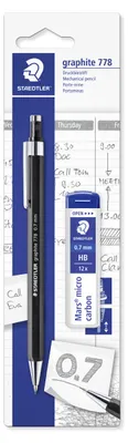 Produktbild von STAEDTLER 778 Druckbleistift Blisterkarte, 0.7 mm, schwarz