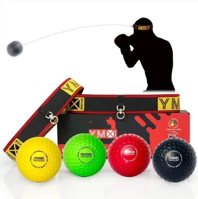 Immagine prodotto di Punchingball Box Training Boxing reflex ball 4 palline 2 fasce ideali per allenare i riflessi e la coordinazione occhio-mano