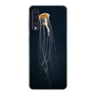 Produktbild von MuchoWow® Handyhülle Schutzhülle Hülle für Samsung Galaxy A30s Qualle - Meerestier - Tentakel Silikon Softcase Handy Hülle - Karteninhaber