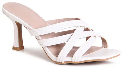 Produktbild von topschuhe24 3143 Damen Pantoletten Sandalen Mules, Farbe:Weiß, Größe:38 EU