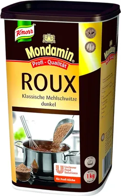 Zdjęcie produktu dla Mondamin Roux klasyczna zasmażka ciemna profesjonalna jakość 1000g