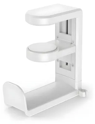 Produktbild von 360-Grad-drehbarer Kopfhörerhalter mit Kabelklemme
