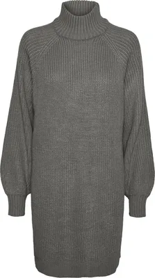 Produktbild von NOISY MAY Langarm Strickkleid Mini Pullover Dress Stehkragen Shirt NMTIMMY Größe: XS