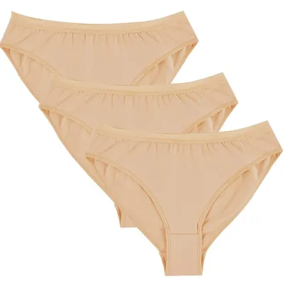 Productafbeelding van Ballet Ondergoed - 3 Stuks - Beige Hooggewaisted