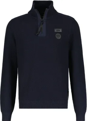 Produktbild von 28488 Lerros, ,  Herren Troyer Pullover Sweater, Perlstrick, navy blue, M