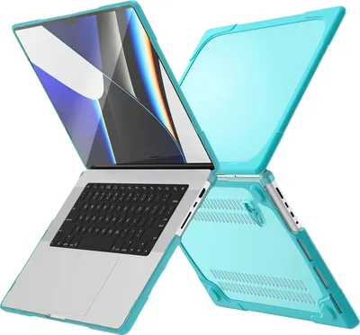Produktbild von Mobigear Hartschalenhülle für MacBook Pro 14 Zoll (2021-2026) - Modell A2442 / A2779 / A2918 / A2992 / A3401 / A3112 / A3434 / A3427 / A3426 Blau