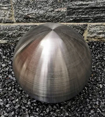 Produktbild von Dekorationskugel 40 cm Edelstahl schwarz matt gebürstet Dekokugel Gartenkugel