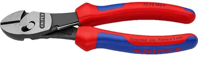 Obrázok produktu pre Knipex TwinForce, Diagonálne kliešte, Chrómovo-vanádová oceľ, Plast, Modrá, Červená, 180 mm, 280 g