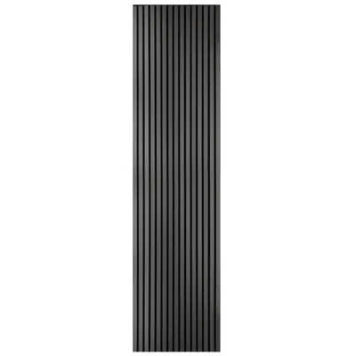 Productafbeelding van LP Projekt houten wandpaneel 240x60 cm | Modern 3D akoestisch paneel voor ruimtes en kantoren | Decoratief zwart wandpaneel, geschikt voor decoratieve wandbekleding