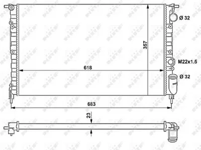 Zdjęcie produktu dla Chłodnica Renault 21/Espace 86-96