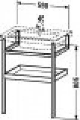 Produktbild von Duravit Möbel-Accessoires Handtuchhalter mit Ablage DuraStyle 9881, 590x440mm, DS988104376