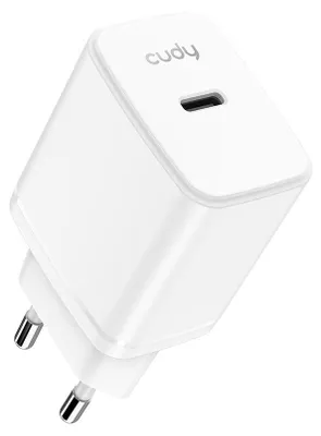 Immagine prodotto di Cudy 25W USB-C GaN Charger, CH25 1.0 Universale Bianco AC Ricarica rapida Interno